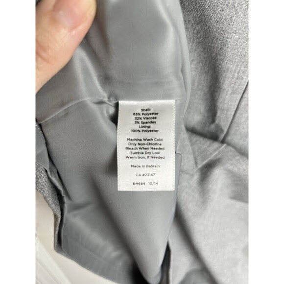 Talbots Pencil Skirt Size 14 Gray with Slash Pockets and Back Slit - Picture 8 of 8